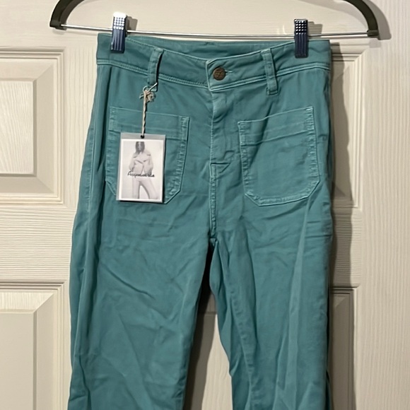 Acquaverde Charlotte Mint Jeans. Size-24. New with Tags. - Picture 1 of 4
